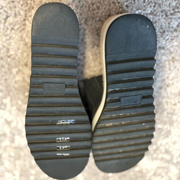 TOMS Women's Black Suede Mules - Picture 4 of 4